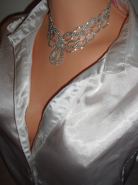 Korzetova satenova bluzocka, l