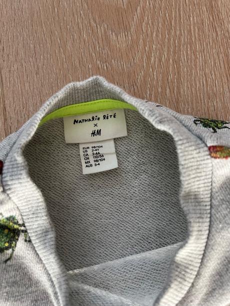 Mikina chrobaciky h&m veľ. 98/104, h&m,98
