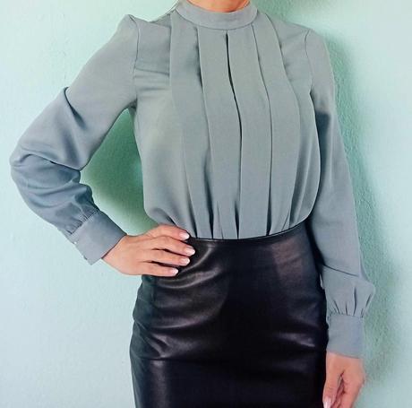 Dámska sivomodrá blúzka h&m, veľkosť 34, h&m,34 / xs