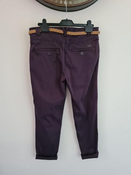Fialové chino nohavice, authentic,m