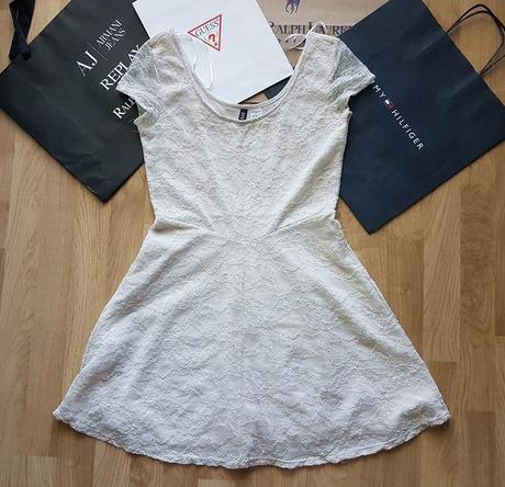 Čipkované šaty p.c.25 eur, h&m,s