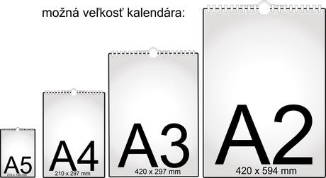 Personalizovaný kalendár pre dievčatko-a4,a3,a2,