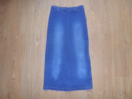 Dlhá rifľová sukňa, denim,m