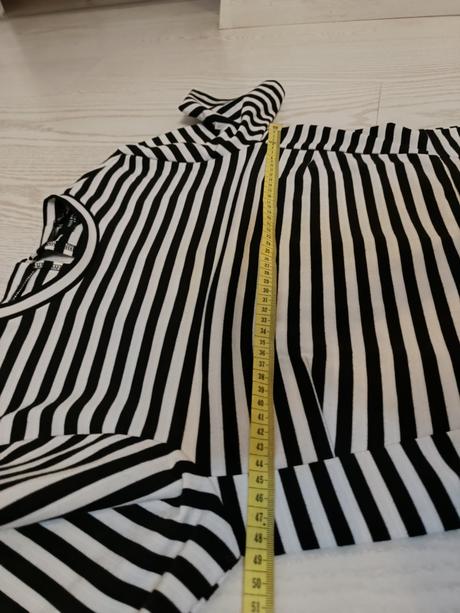 Pruhované čierno biele šaty, reserved,xl