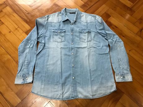 Pánska bledomodrá košeľa, xl