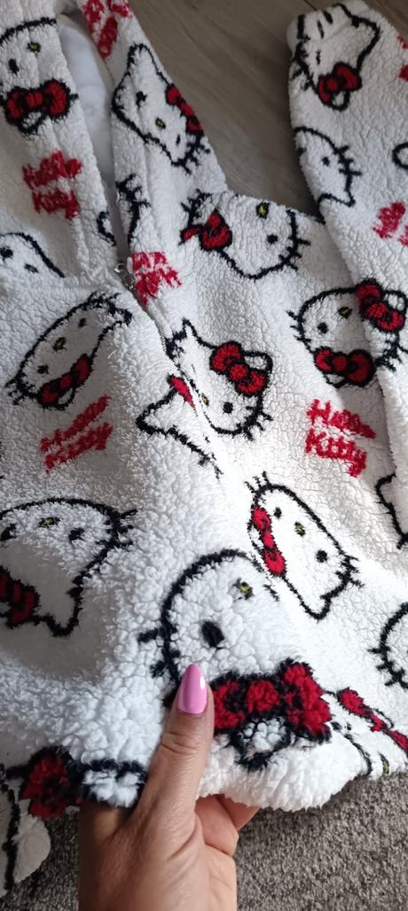 Teplá bundička hello kitty, h&m,164
