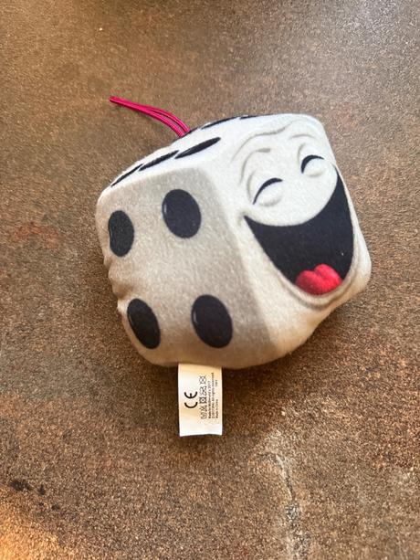 Plyšová kocka hracia kocka, 