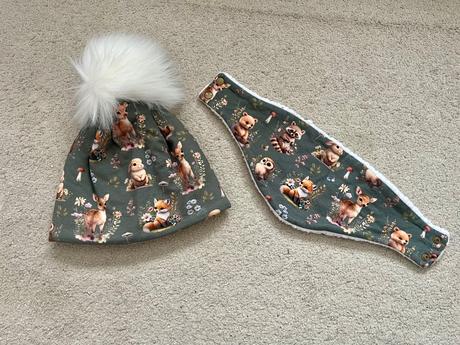 Handmade suprava ciapka a nakrcnik, 122