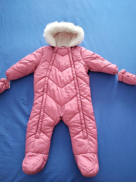 Kombinéza, overal, vytepleny s krásnou  kozusinkou, f&f,80