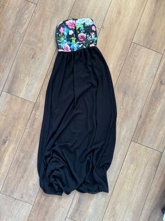 Dlhé šaty čierne, s