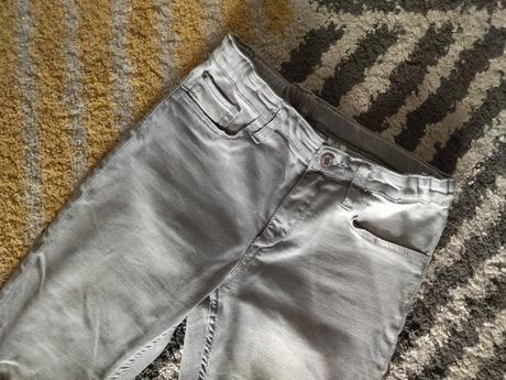 Sivé skinny fit rifle, h&m,152