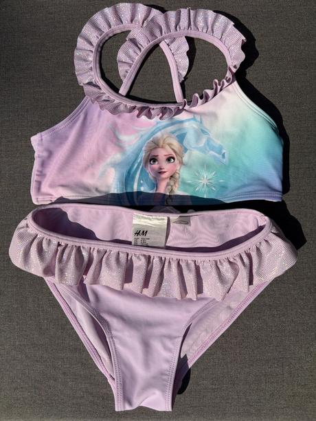 Dievčenské plavky s motívom elsa, h&m,122