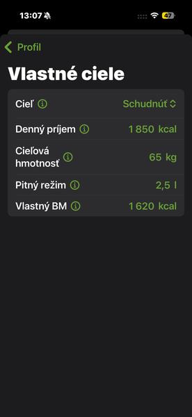 Mám správne nastavené kalorické tabuľky?