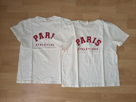 2x bavlnené tričko h&m, s, h&m,s