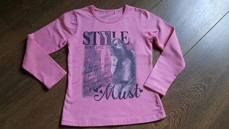 Mikina next + tričko dl.rukáv v.134, next,134