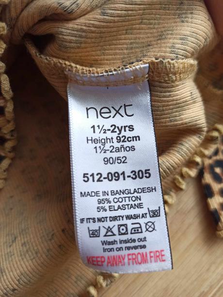 Tričko leo rebrované vrubkované, next,92