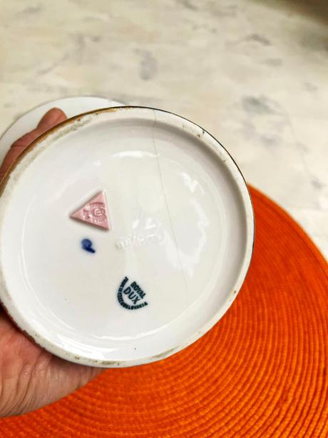 Kobaltová váza royal dux  duchcov, 