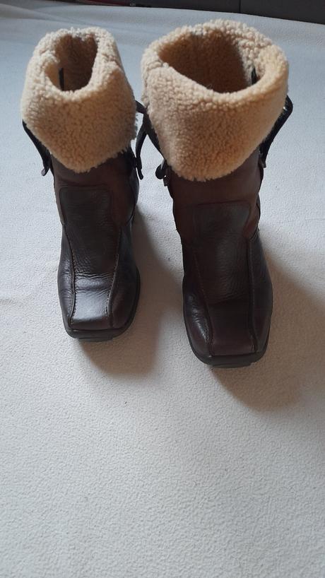 Kožené cizmy ecco, ecco,36