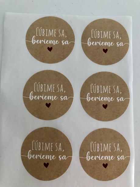 Nálepky na svadbu, 