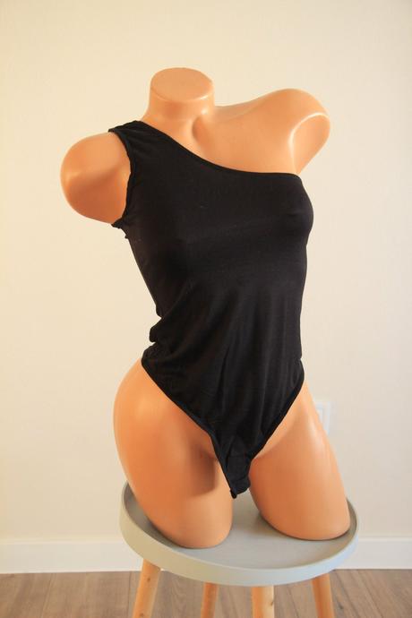 Viskózový body top na jedno rameno, s, s