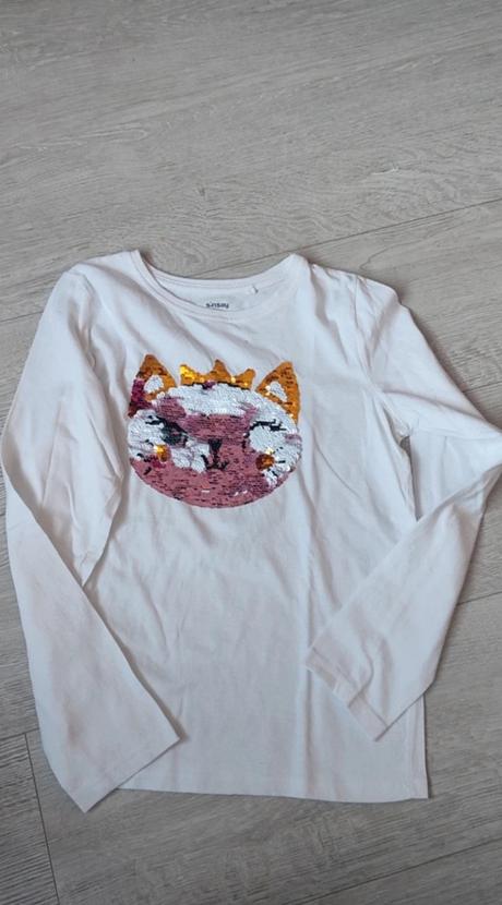 Tričko s flitrami, sinsay,140