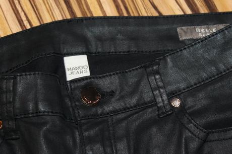 Koženkové nohavice mango v. 36, mango,36