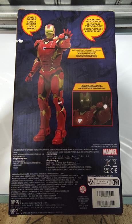 Marvel power icons iron man hovoriaca figúrka,