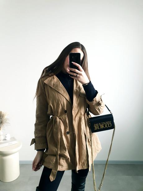 Zateplený zara trenčkot xs, zara,xs