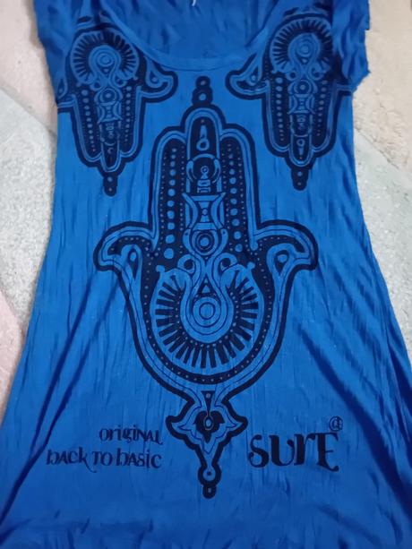 Pekne modre suredesign mini saty, m