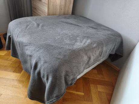 Taburet sivý obdĺžnik,