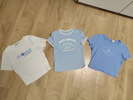 3x tricka vo vynikajucom stave, h&m,s