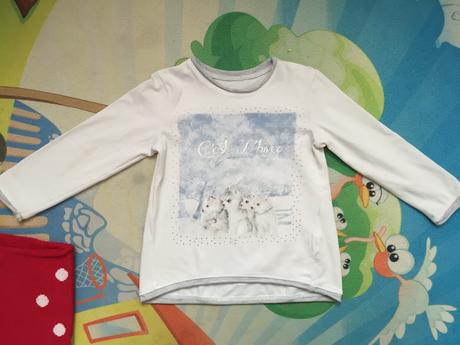 Predlzeny pulover s mackom + tricko zadarmo, mayoral,92