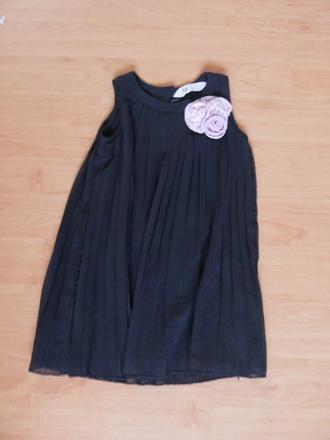 Slávnostné skladané šaty s kvietkom, h&m,110
