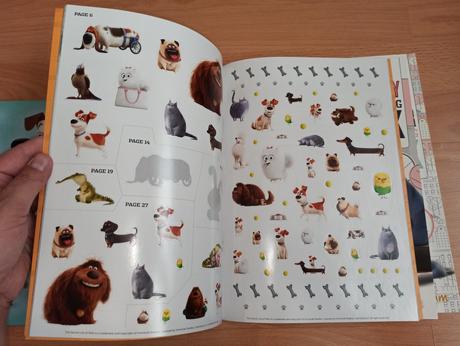 The secret life of pets activity sticker colouring, 