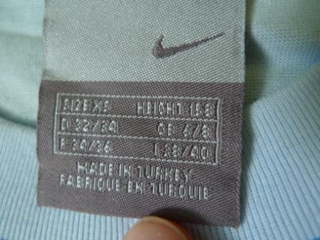 Bledomodré tričko, nike,158