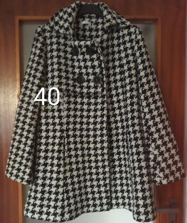 Kabát pepitko40prechodne, promod,40