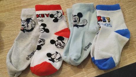 Ponožky mickey mouse č.19/22 4ks, disney,19