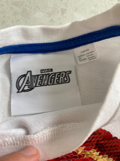 Tričko avangers 110/116, marvel,110