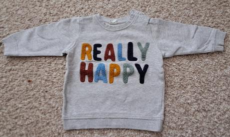 Sivá mikina, h&m,80