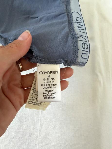 Športová podprsenka calvin klein, sivo-modrá, calvin klein,m