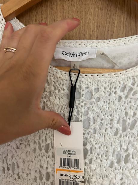 Calvin klein biely top veľkosť s, calvin klein,s