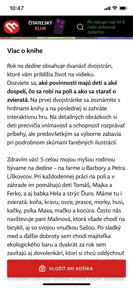 Leporelo rok na dedine, 