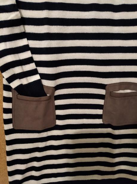 Krásne pásikavé, pleteninové šaty, m