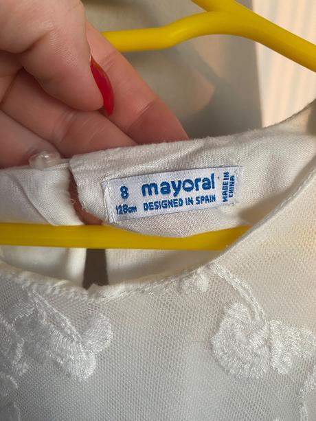 Biele šaty mayoral, mayoral,128