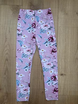 Kvietkované legínky lilly grey, 122