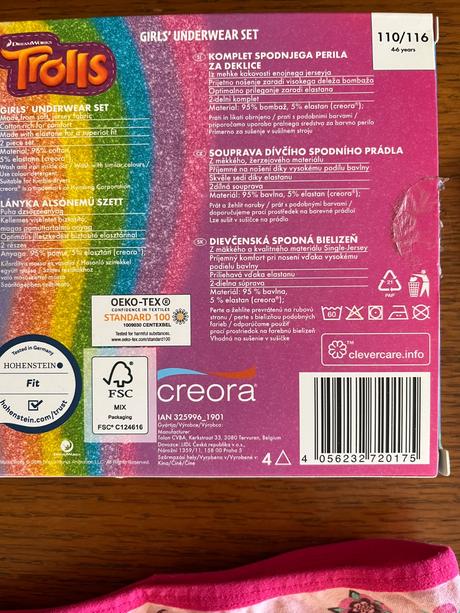 Súpravka tielko a nohavičky poppy trollovia, disney,110