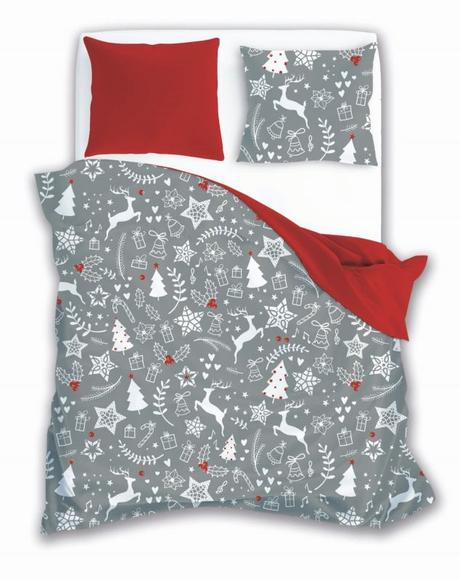 Vianočné obliečky scandic christmas grey, šírka (cm): 140,dĺžka (cm): 200