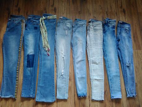 Kvalitné svetlomodré rifle, s