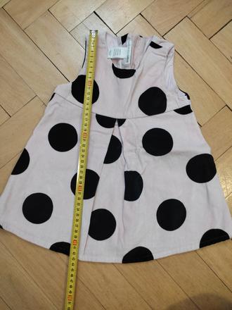 Bodkovane saty, h&m,74