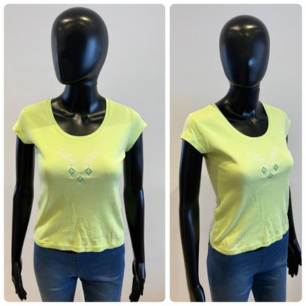 Dámske tričko s potlačou svetlozelené (s), s